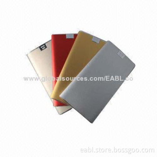 Mobile Battery Charger, Fashionable Design, 5,000mAh Capacity, LED Indicator, 4-color, Safe, 125g